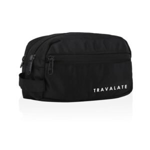 51mxp0s2OtL._SX679_ TRAVALATE Polyester Double Compartment Multipurpose Toiletry Kit - Black